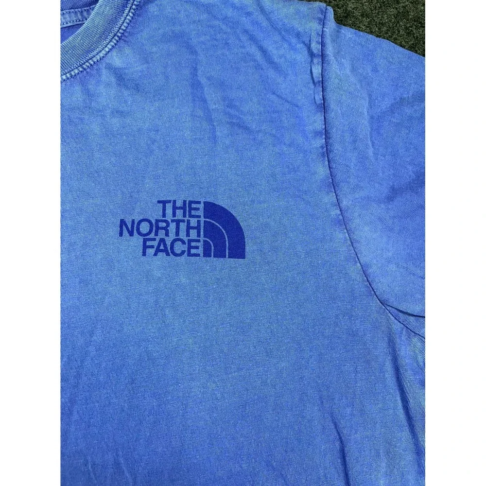 The North Face Standard Fit T Shirt Mens M Blue Graphic Fine Alpine Equipment